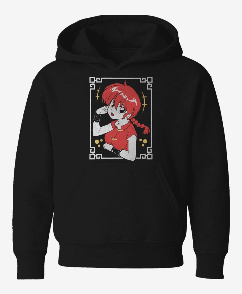 Poleron de niño Negro de Ranma 1/2