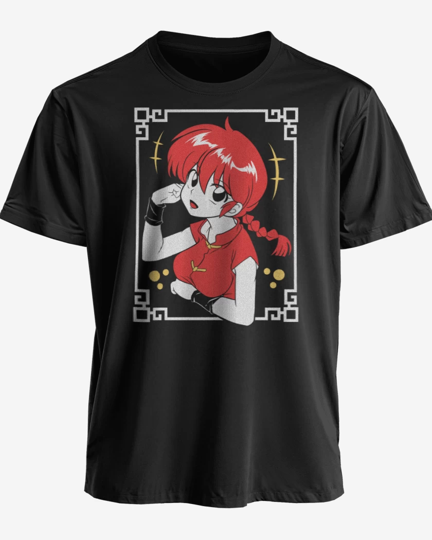 Polera premium Negro de Ranma 1/2
