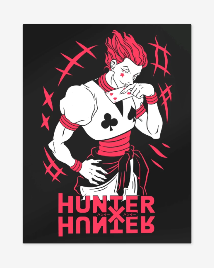 Print metalico Negro de Morow Hisoka
