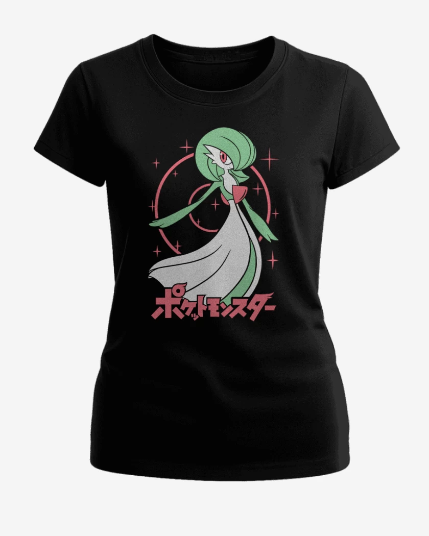 Polera de Mujer Negro de Gardevoir 
