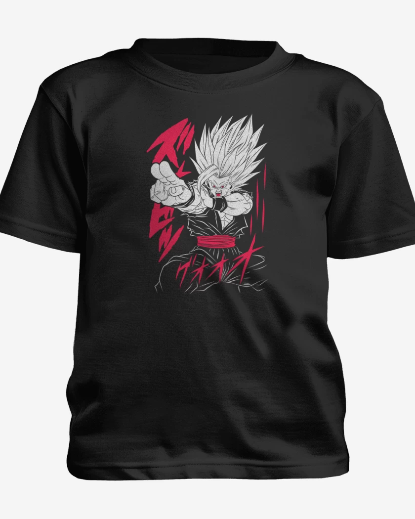 Polera de niño Negro de Gohan Bestial