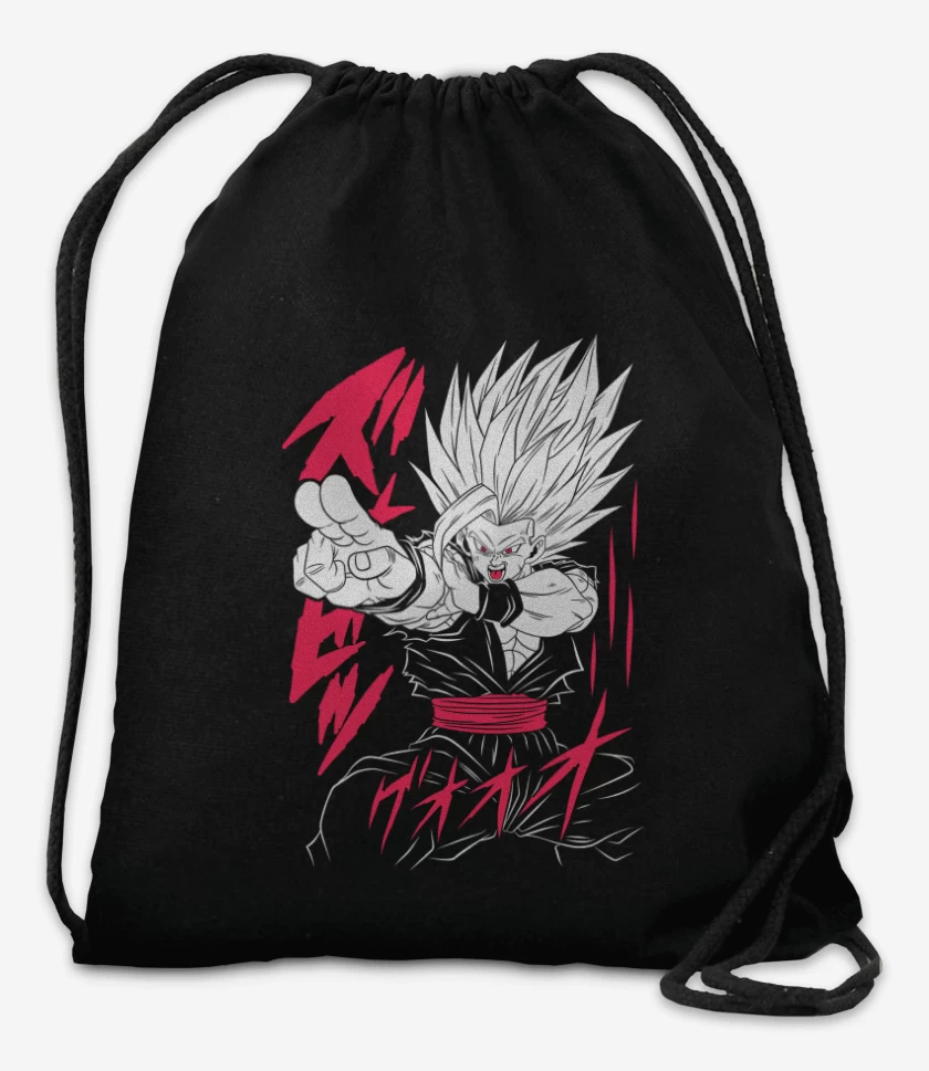 Mochila Negro de Gohan Bestial