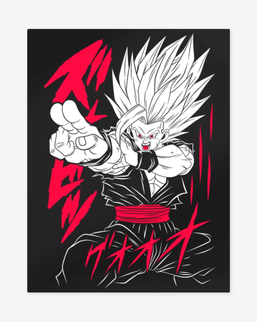 Print metalico Gohan Bestial