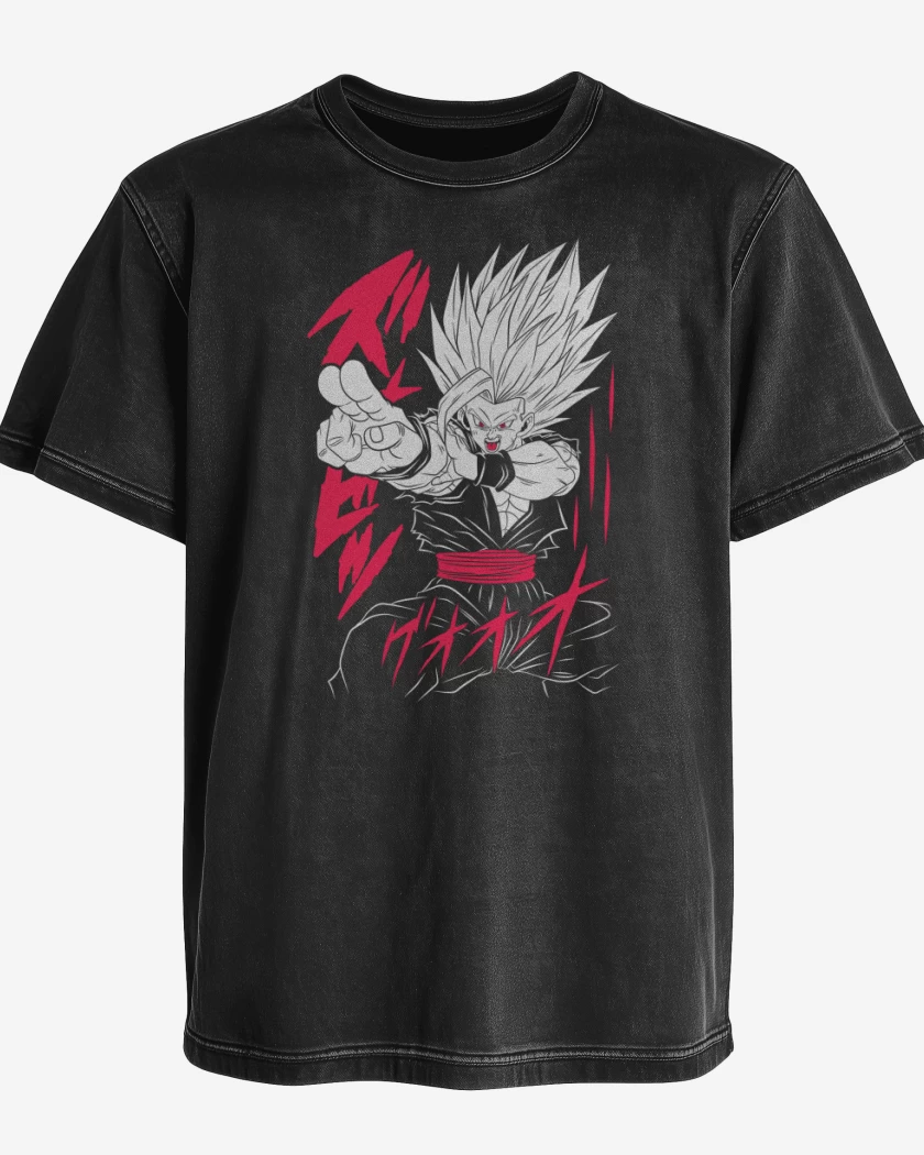 Polera desgastada Gohan Bestial