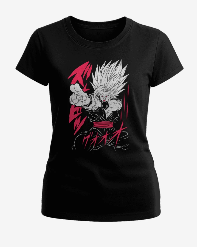 Polera de Mujer Negro de Gohan Bestial