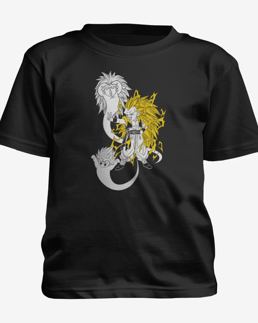 Polera de niño Negro de Gotenks Fantasmitas