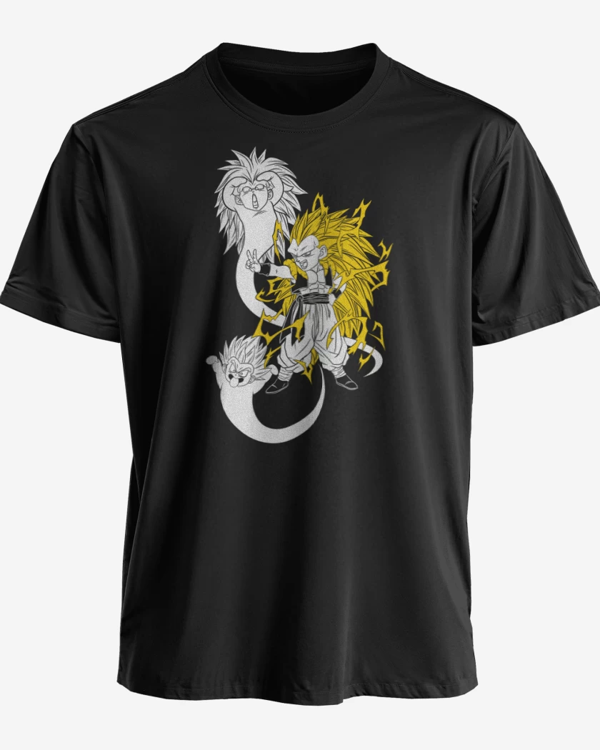 Polera premium Negro de Gotenks Fantasmitas