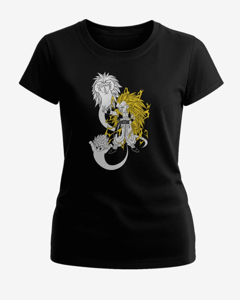 Polera de Mujer Negro de Gotenks Fantasmitas