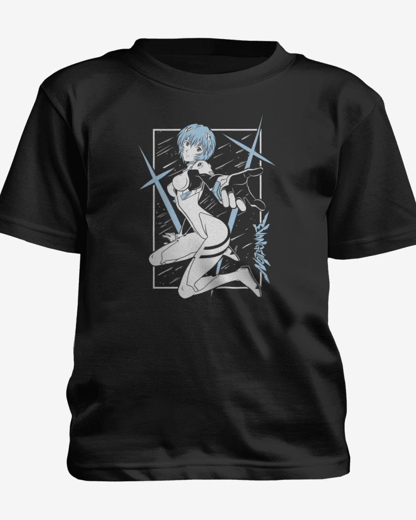 Polera de niño Negro de Neon Genesis Rei