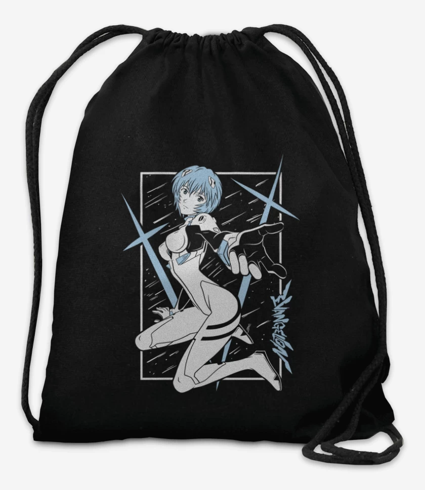 Mochila Negro de Neon Genesis Rei