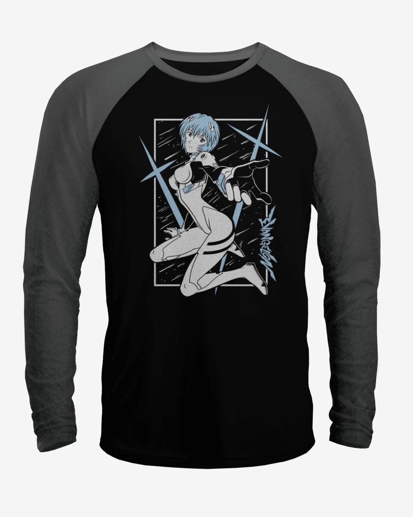 Polera Raglan Neon Genesis Rei