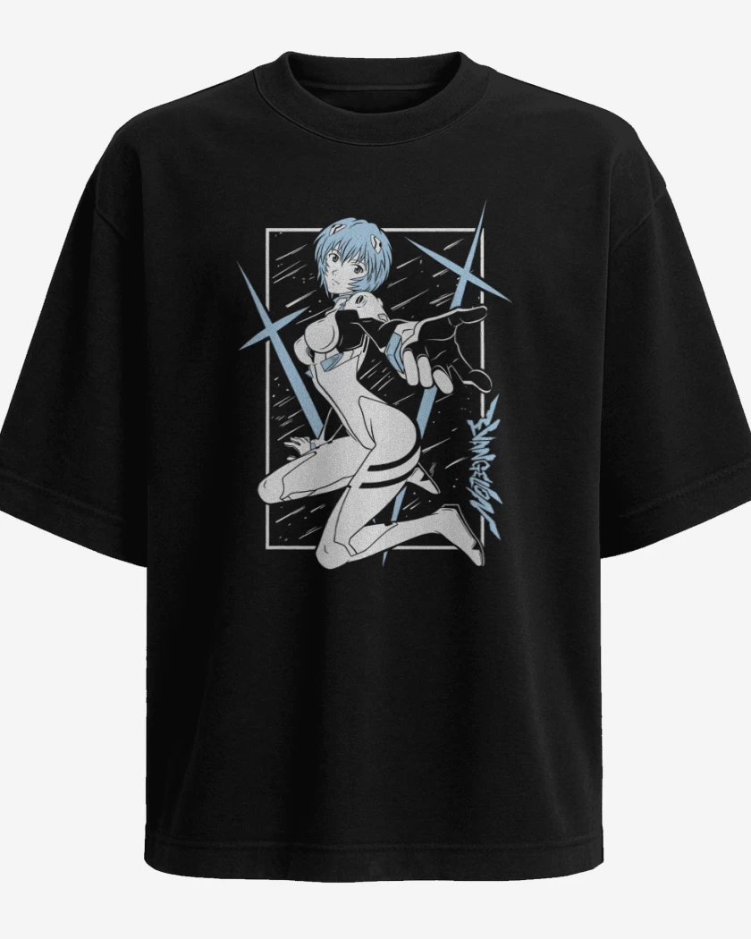 Polera Oversize Neon Genesis Rei