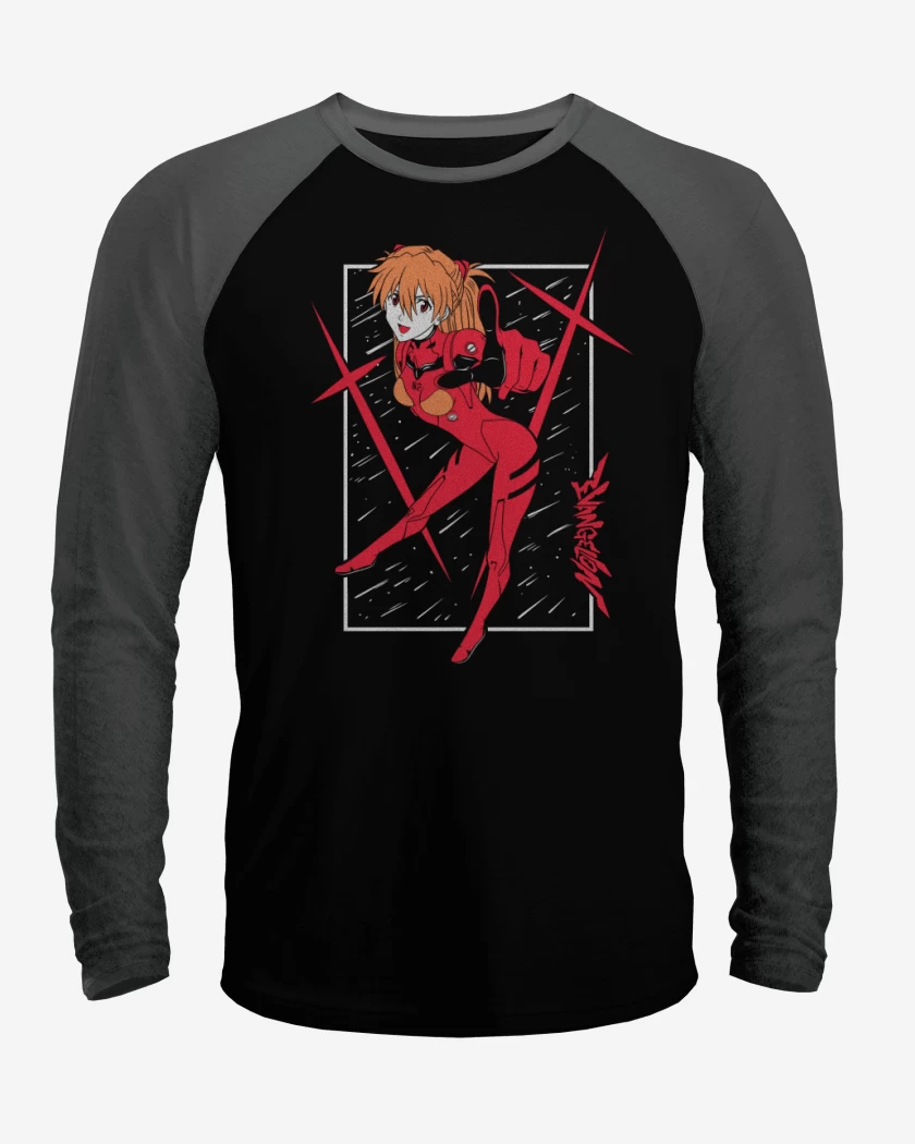 Polera Raglan Neon Genesis Asuka