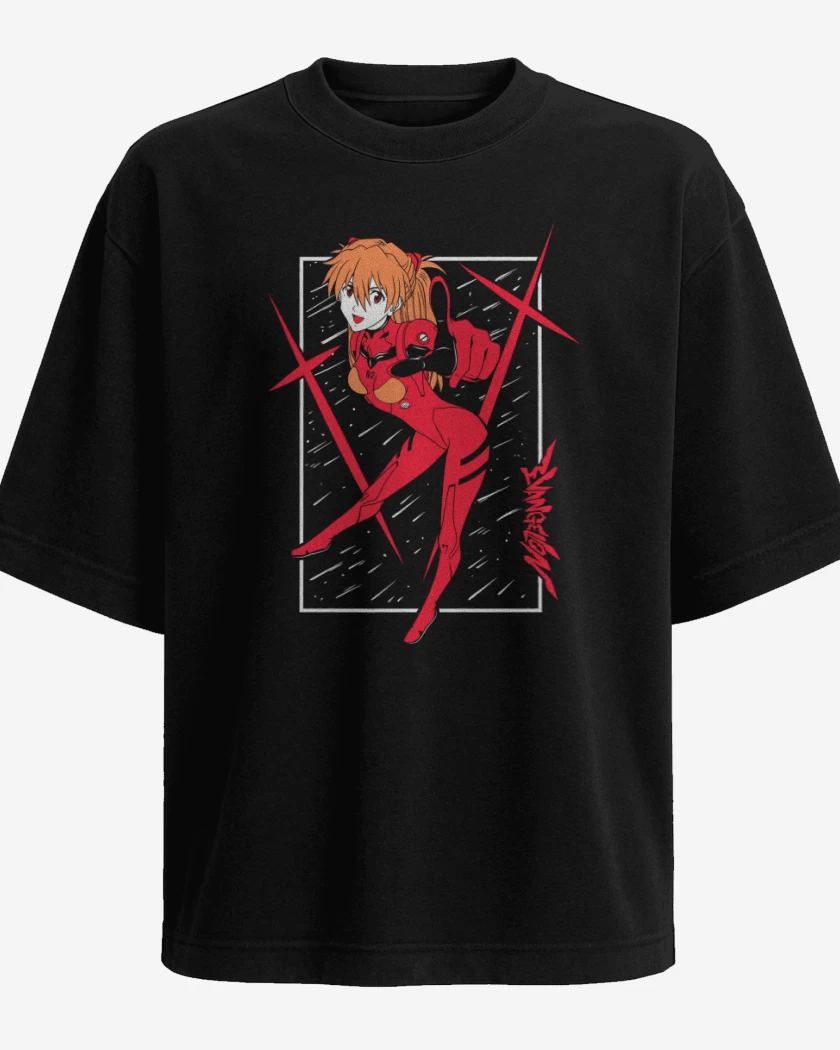 Polera Oversize Neon Genesis Asuka
