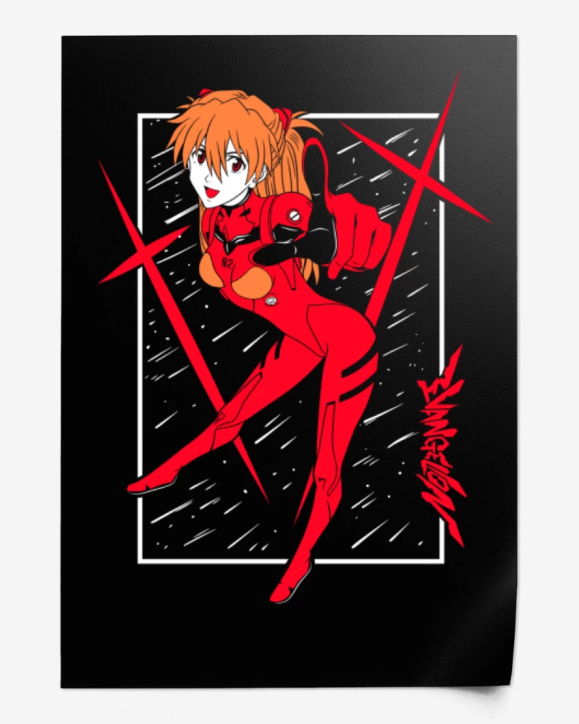 Print Neon Genesis Asuka