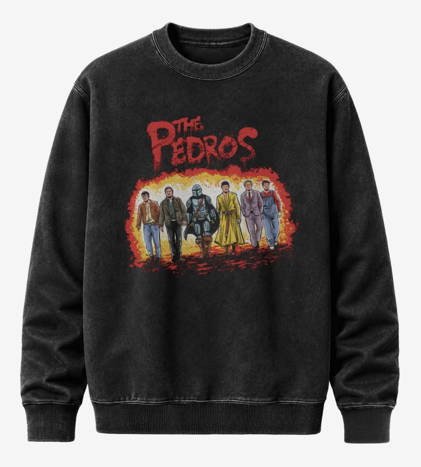 Poleron Polo Acid Wash Negro de Los Pedritos