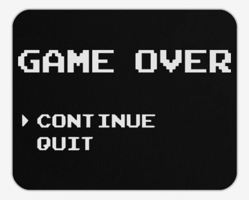 Mousepad Game over