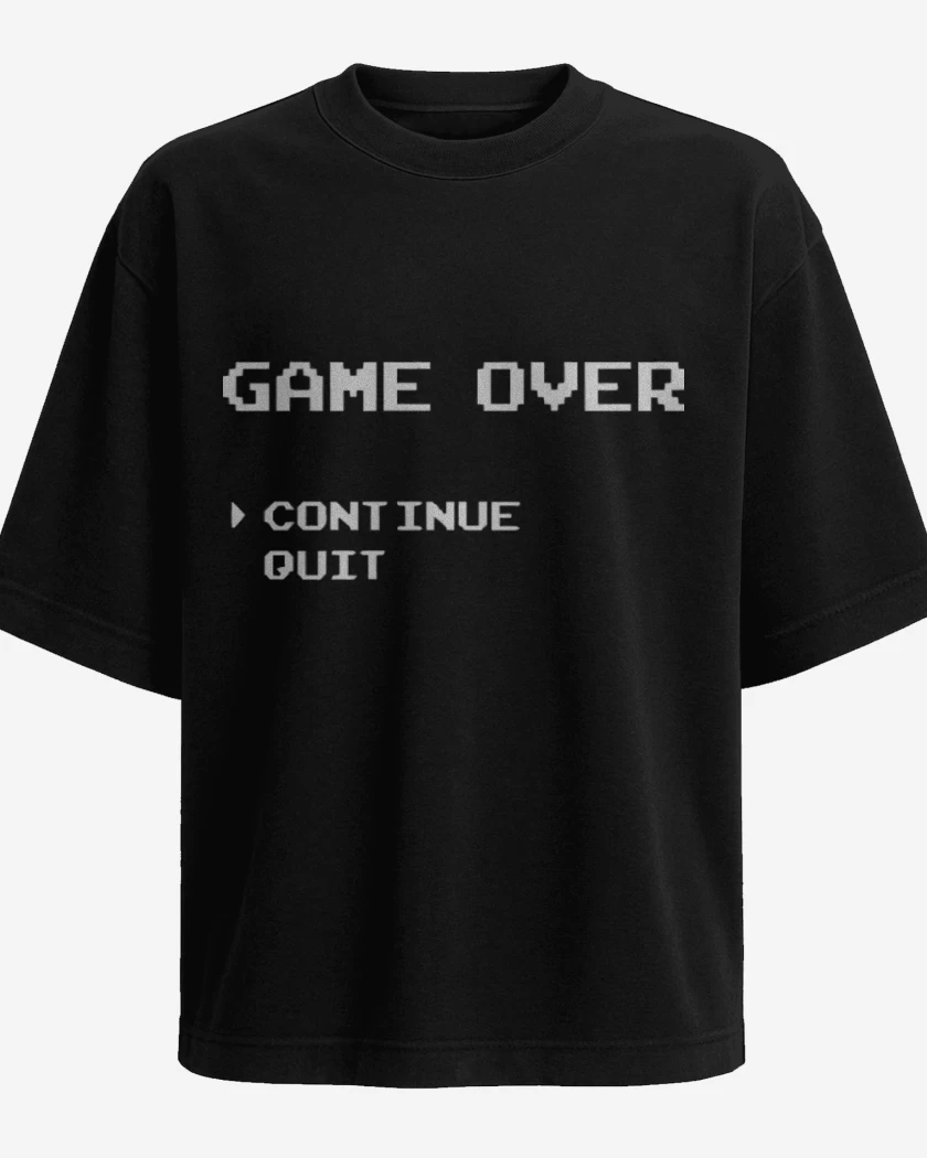 Polera Oversize Game over