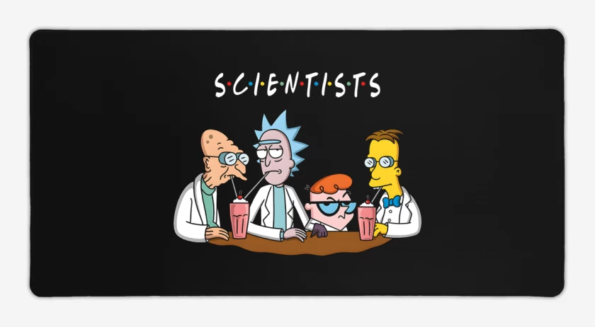 Mouse pad Gamer Negro de Cientificos