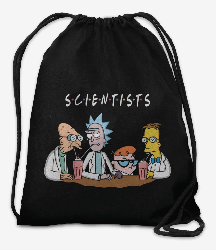 Mochila Negro de Cientificos