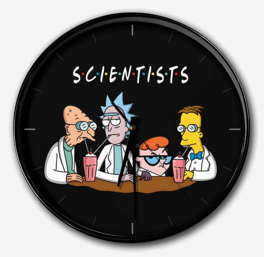 Reloj Negro de Cientificos