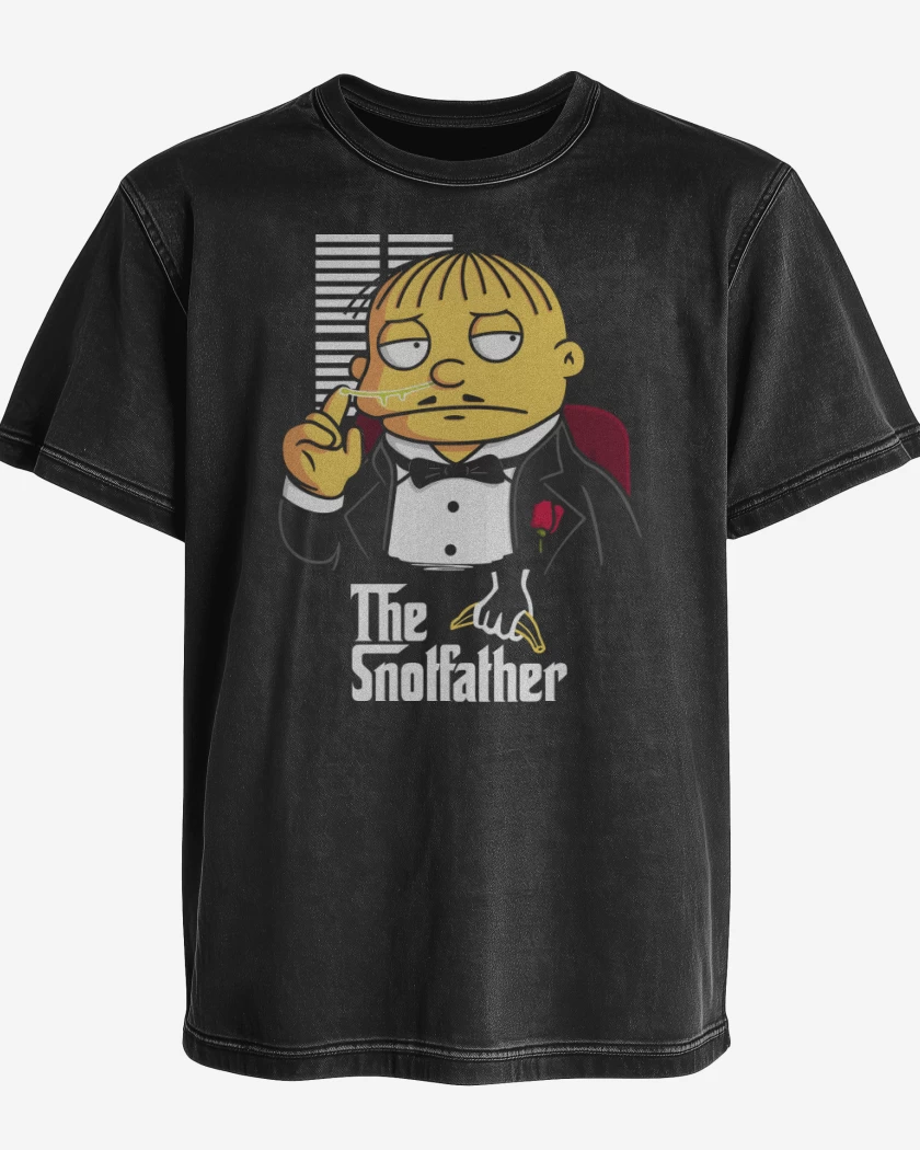 Polera desgastada Negro de El Ralphdrino