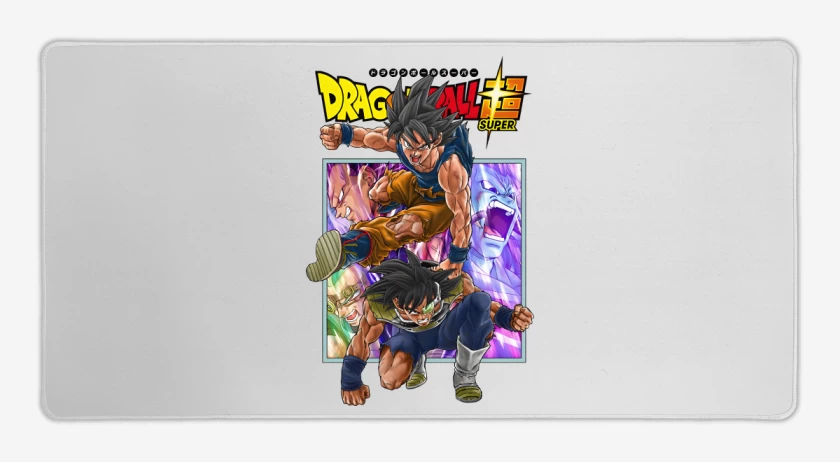 Mouse pad Gamer Blanco de Goku x Bardock