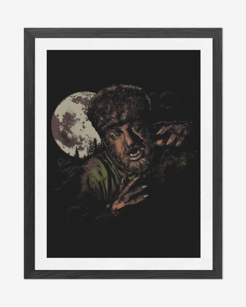 Cuadro decorativo Negro de Hombre Lobo Classic
