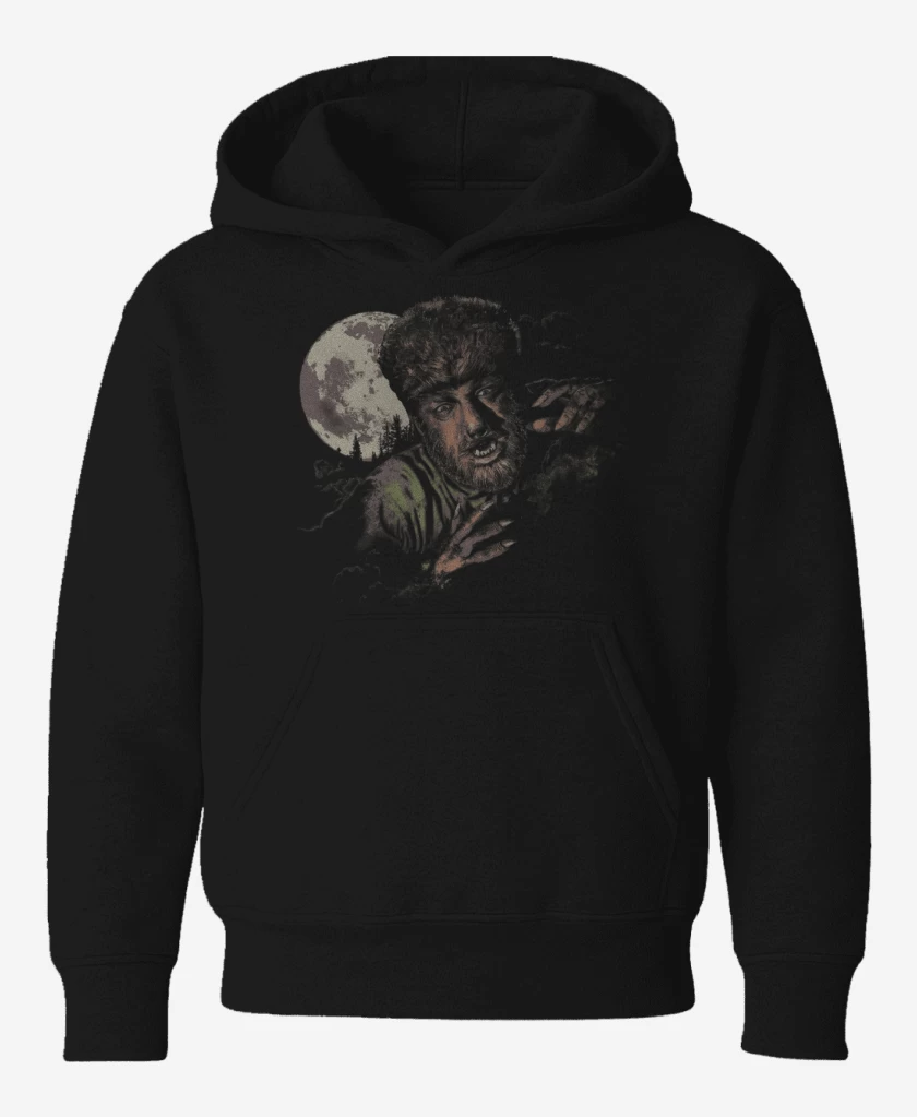 Poleron de niño Negro de Hombre Lobo Classic