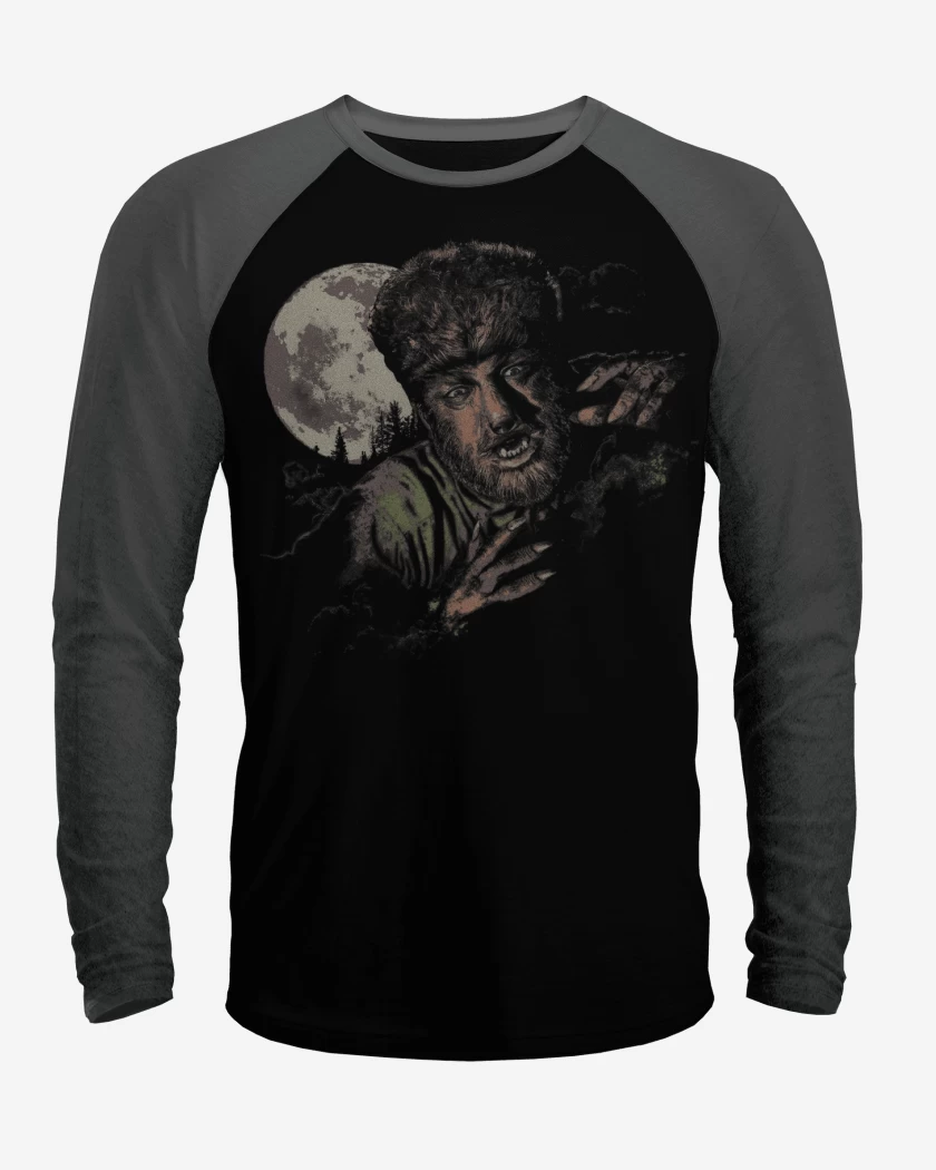 Polera Raglan Hombre Lobo Classic
