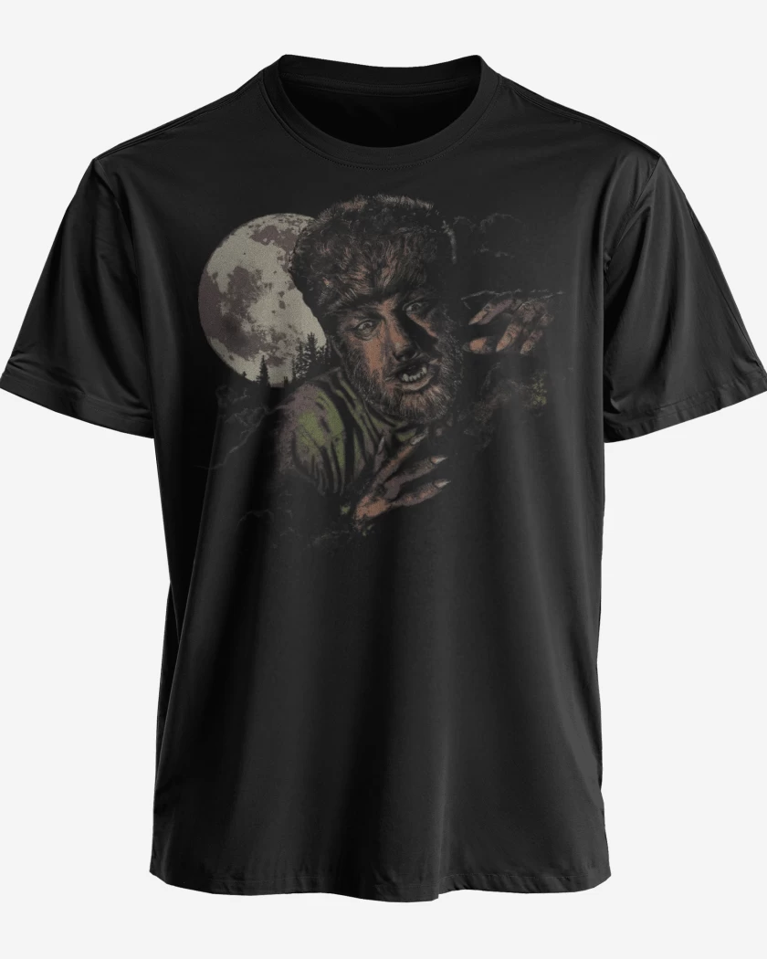 Polera premium Negro de Hombre Lobo Classic