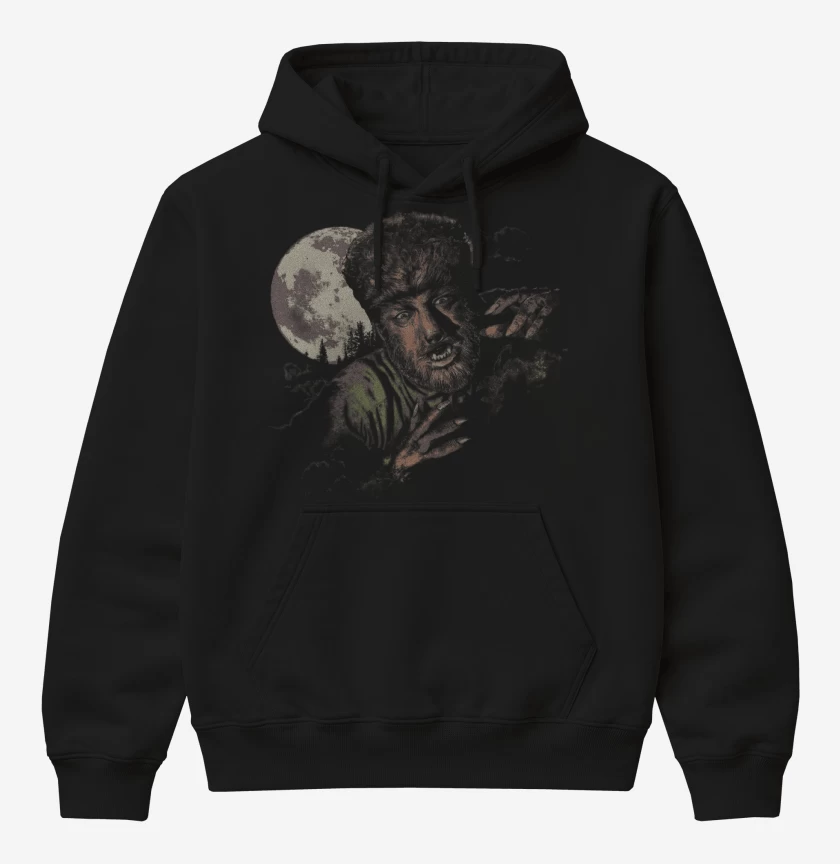 Poleron Canguro básico Negro de Hombre Lobo Classic