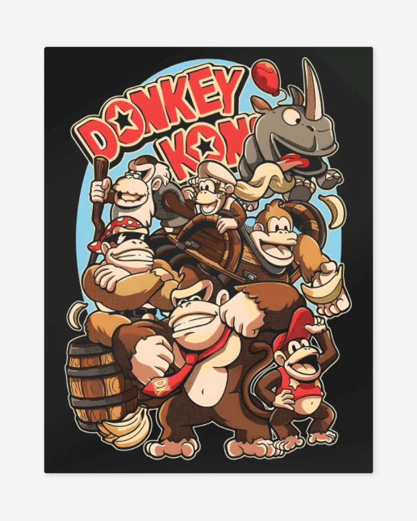 Print metalico Negro de Forever Donkey