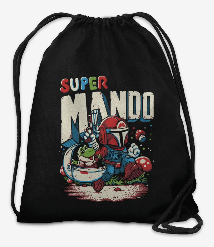 Mochila Negro de Super Mando