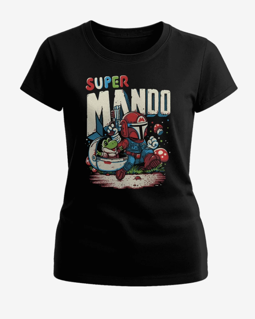 Polera de Mujer Negro de Super Mando