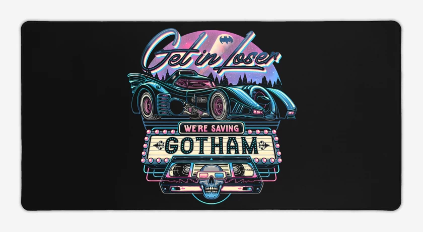Mouse pad Gamer Negro de Salvando Gotham