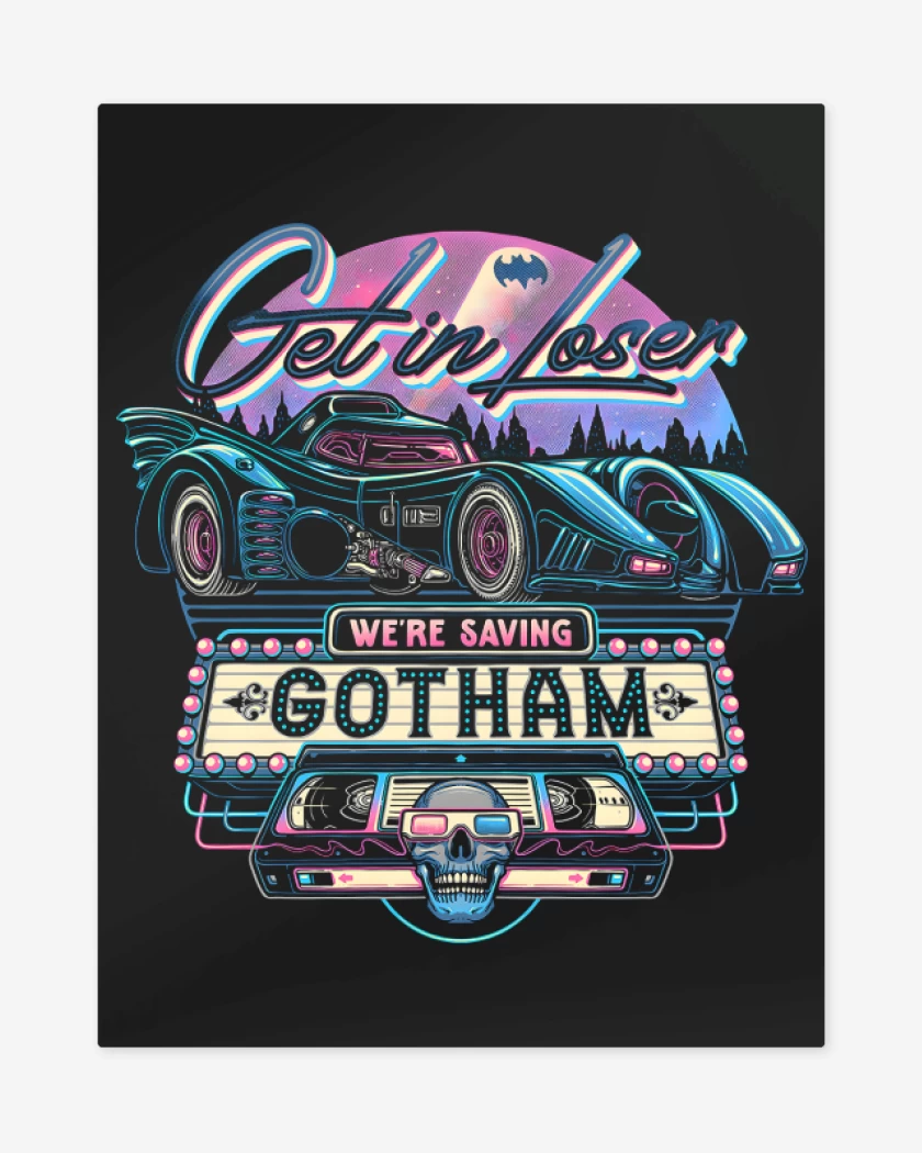 Print metalico Negro de Salvando Gotham