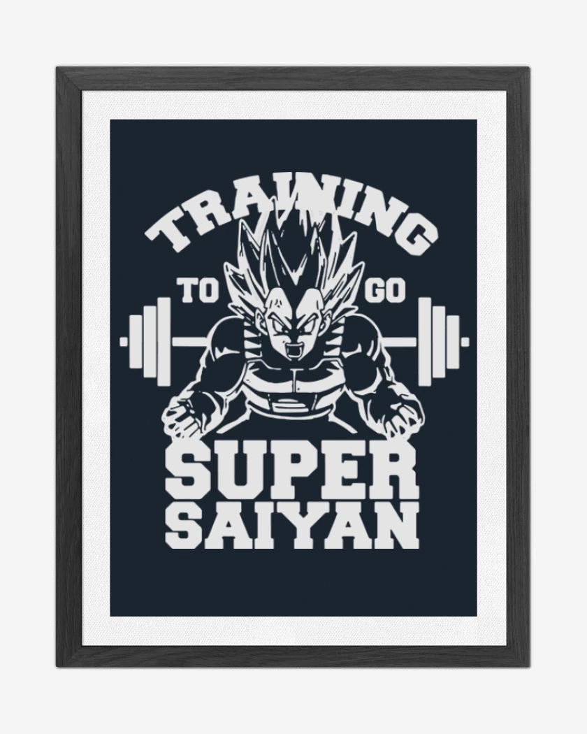 Cuadro decorativo Training to go super saiyan