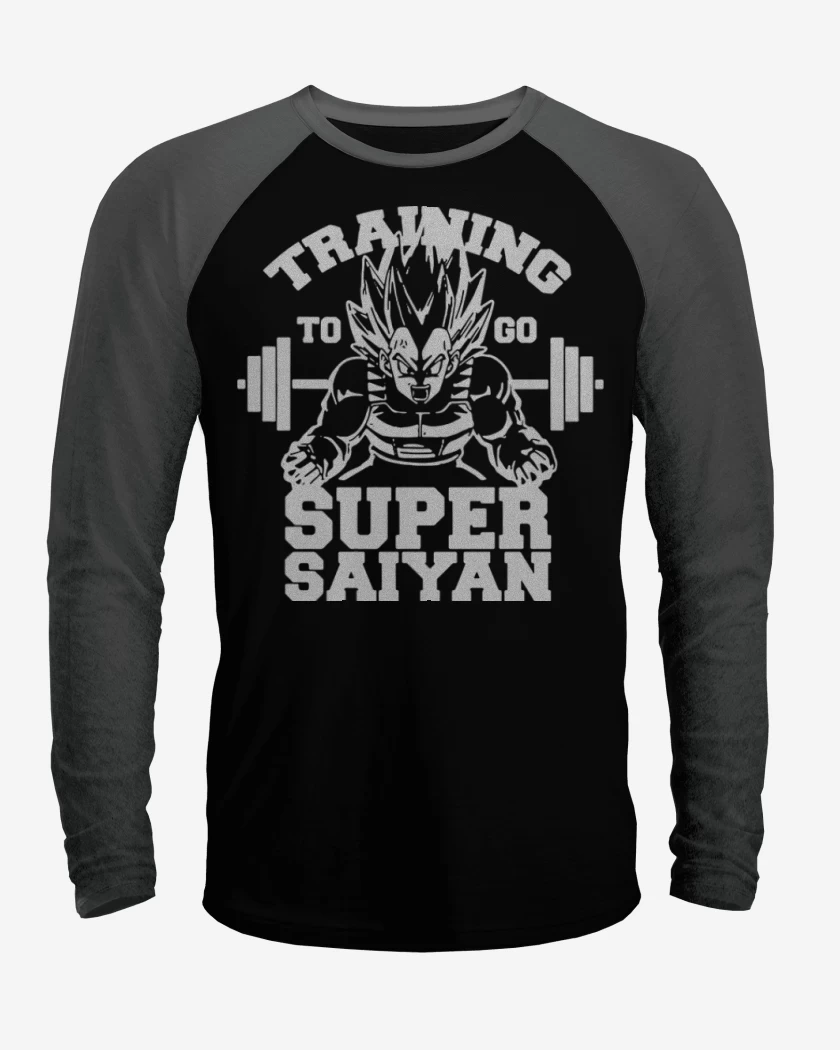 Polera Raglan Training to go super saiyan