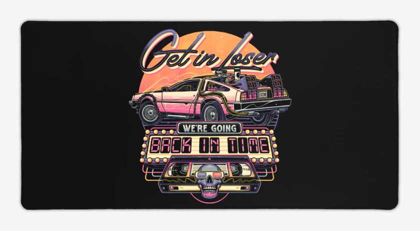Mouse pad Gamer Regresando en el Tiempo