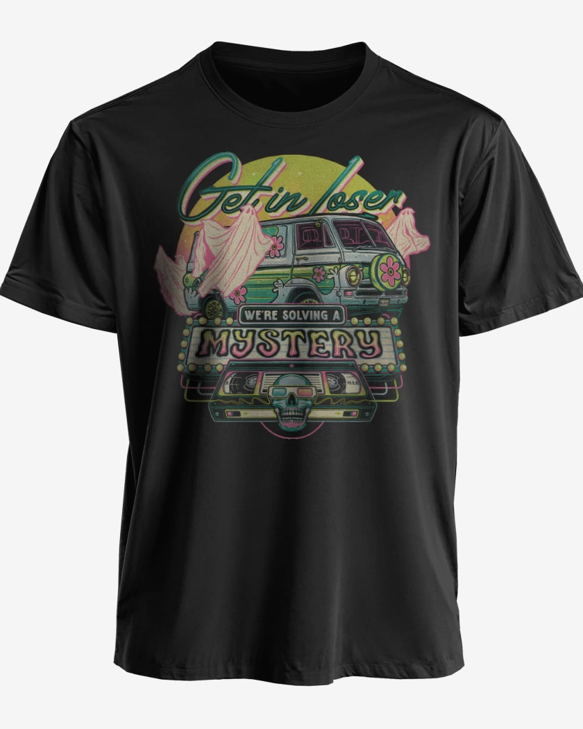 Polera Negro de Resolviendo Misterios