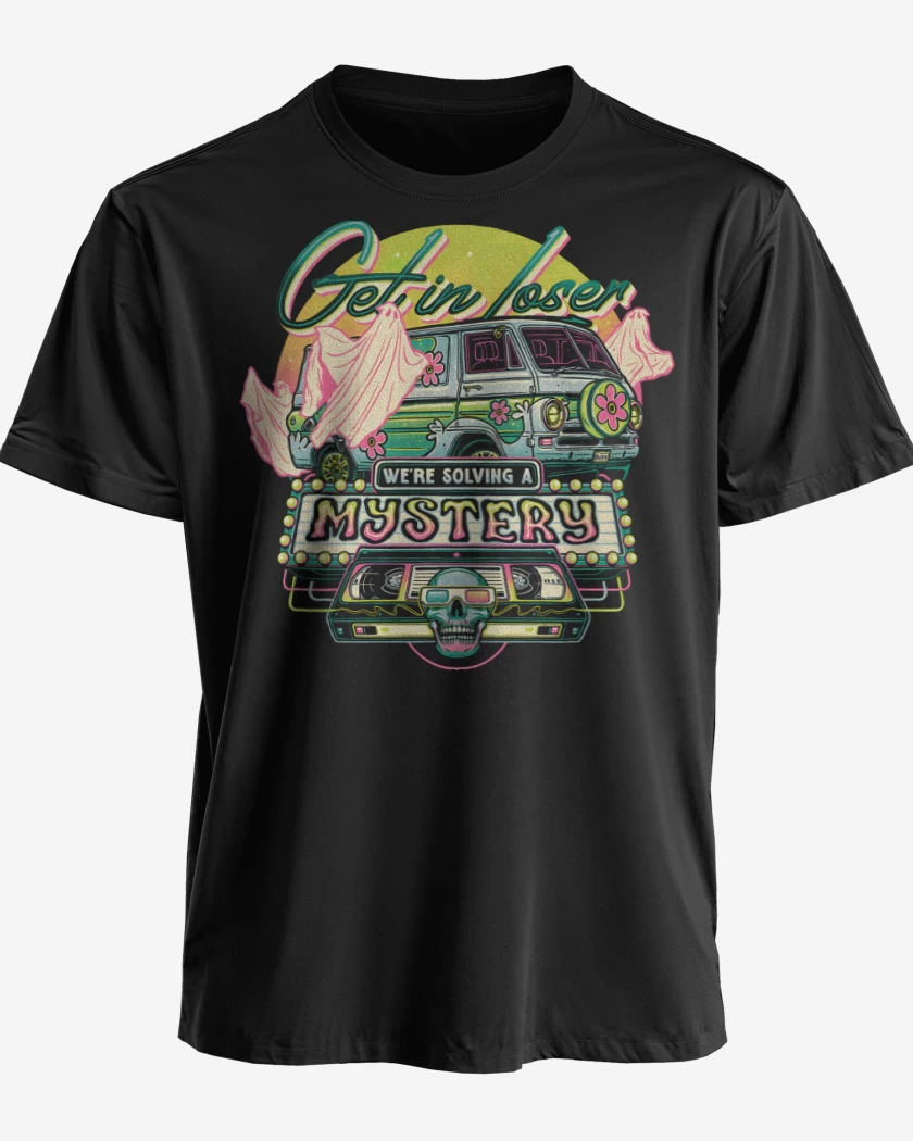 Polera premium Negro de Resolviendo Misterios