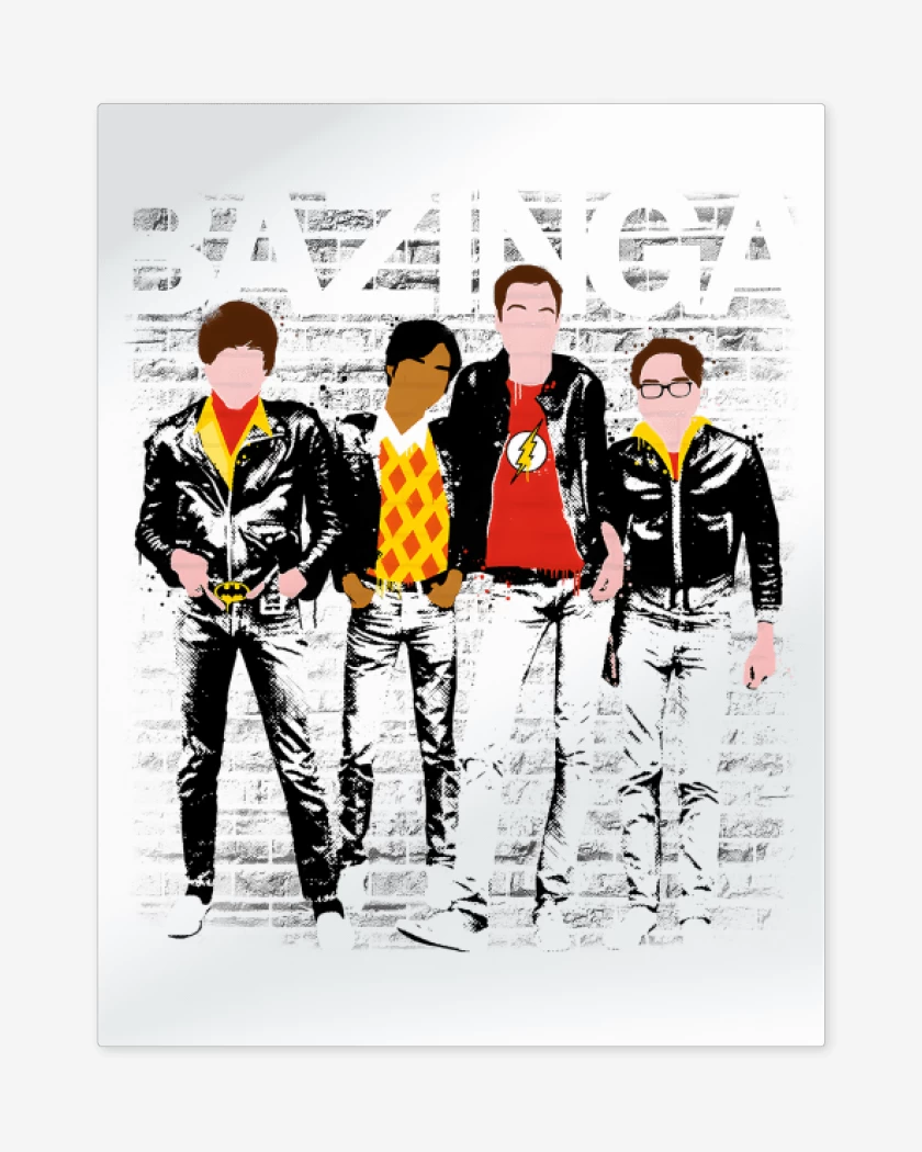 Print metalico B.A.Z.I.N.G.A.