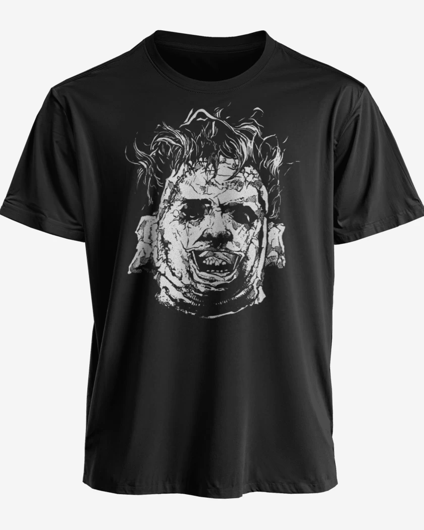 Polera premium Negro de Cara de Cuero