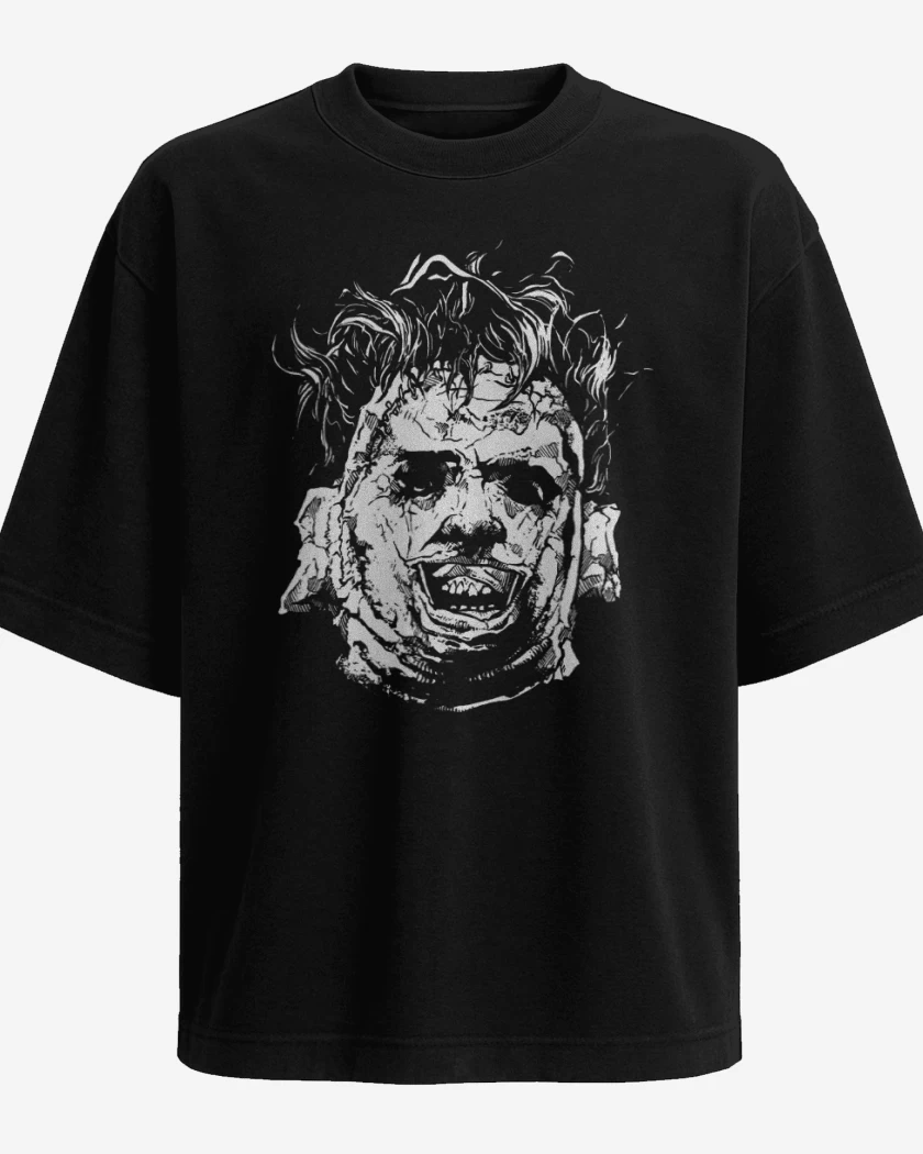 Polera Oversize Cara de Cuero