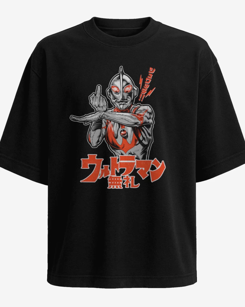Polera Oversize Negro de Ultrafuck