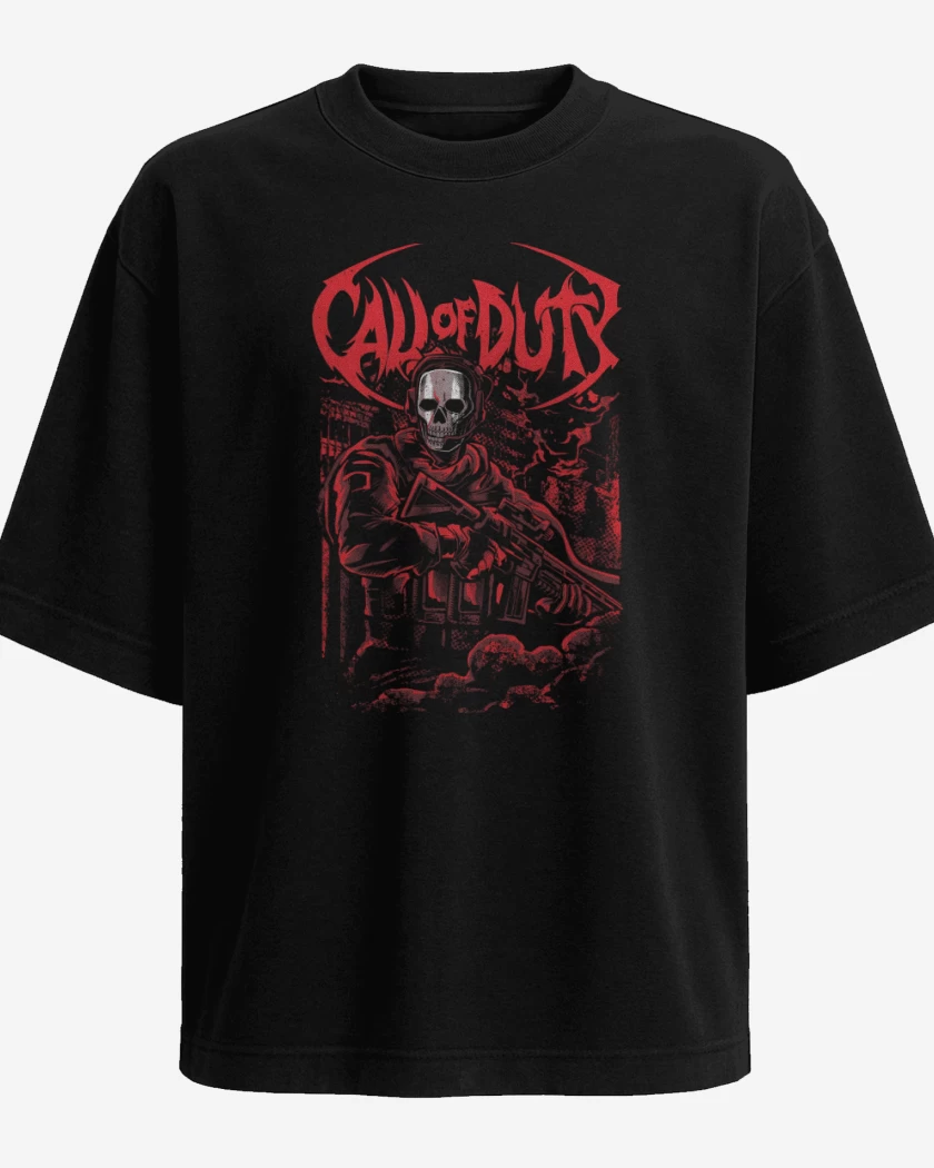 Polera Oversize Fantasma de Guerra