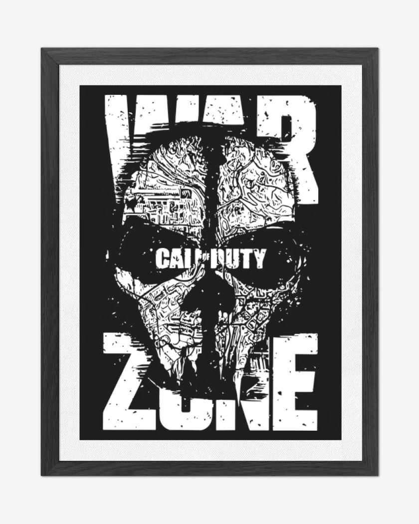 Cuadro decorativo Negro de WarZone
