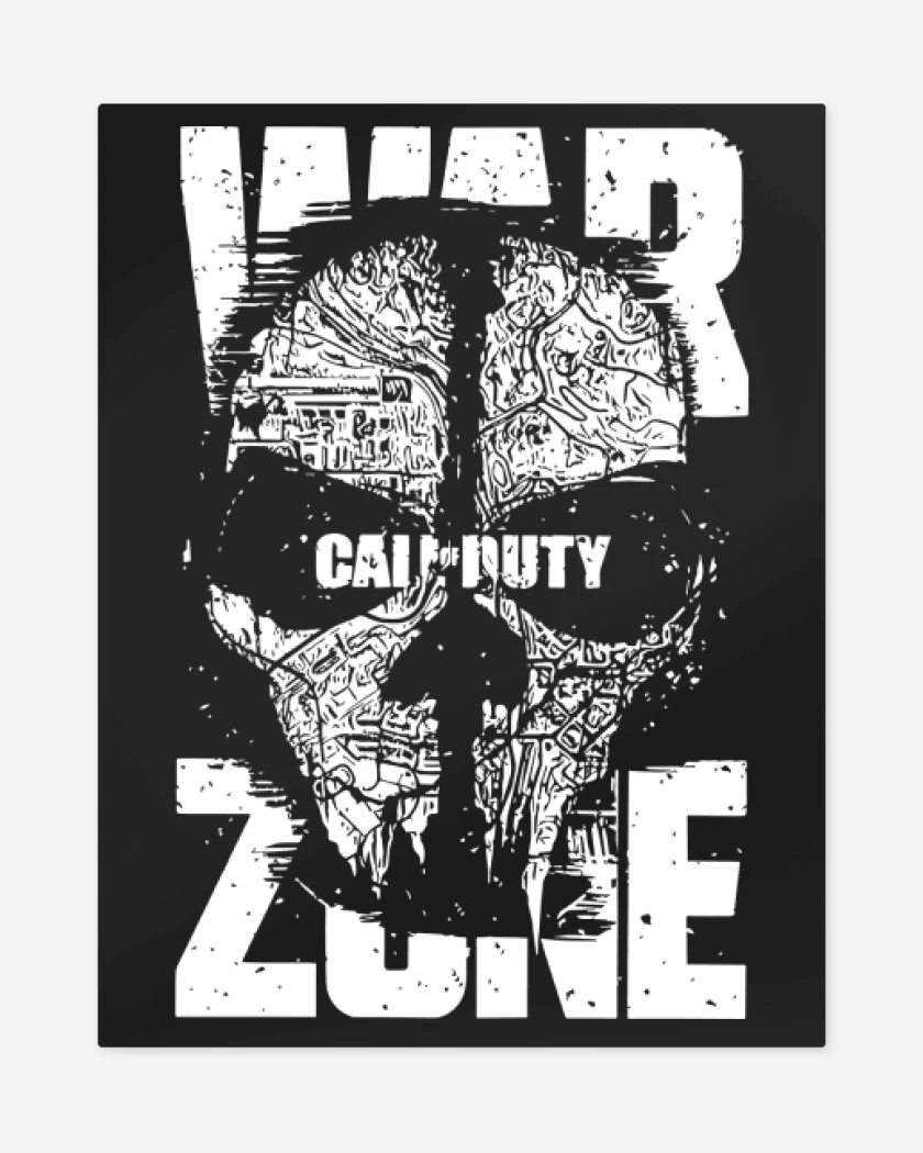 Print metalico Negro de WarZone