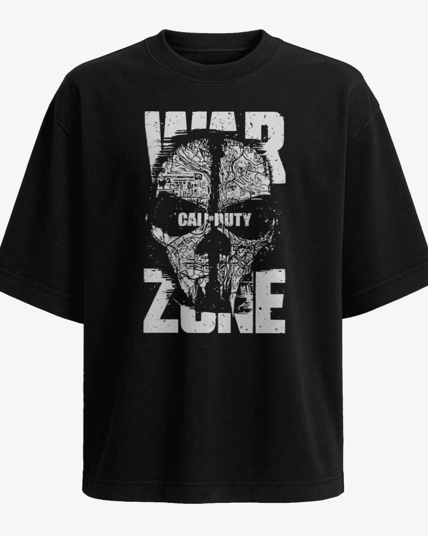 Polera Oversize Negro de WarZone